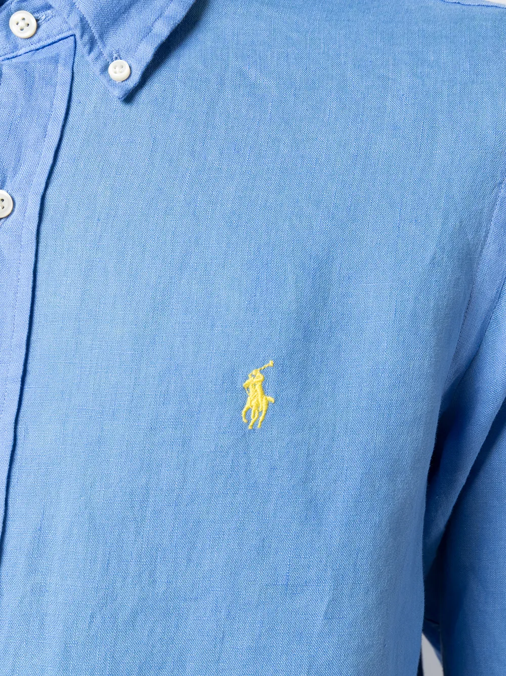 фото Polo ralph lauren рубашка с нашивкой-логотипом