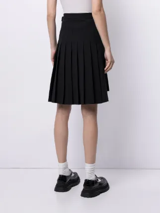 pleated bow-detail skirt展示图