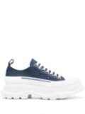 Alexander McQueen lace-up platform sneakers - Blue