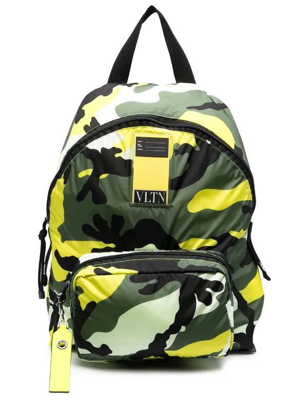 valentino camo backpack