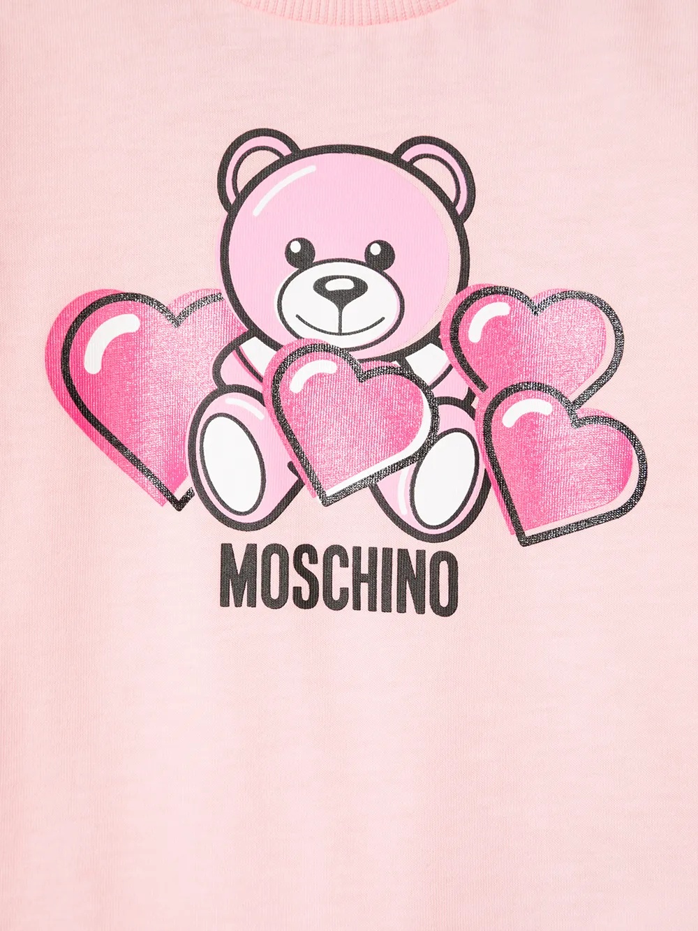 фото Moschino kids короткий комбинезон с принтом teddy bear