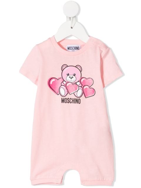 Moschino Kids teddy bear-print cotton shorties 