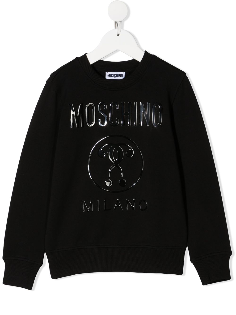 фото Moschino kids толстовка с тисненым логотипом