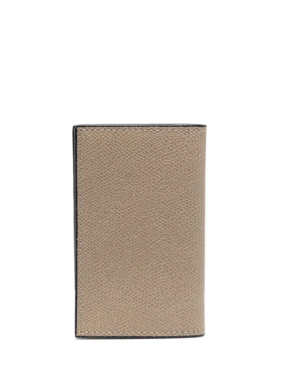 Valextra Pasjeshouder met bewerkt-effect - Beige