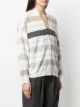 Brunello Cucinelli striped knit cardigan