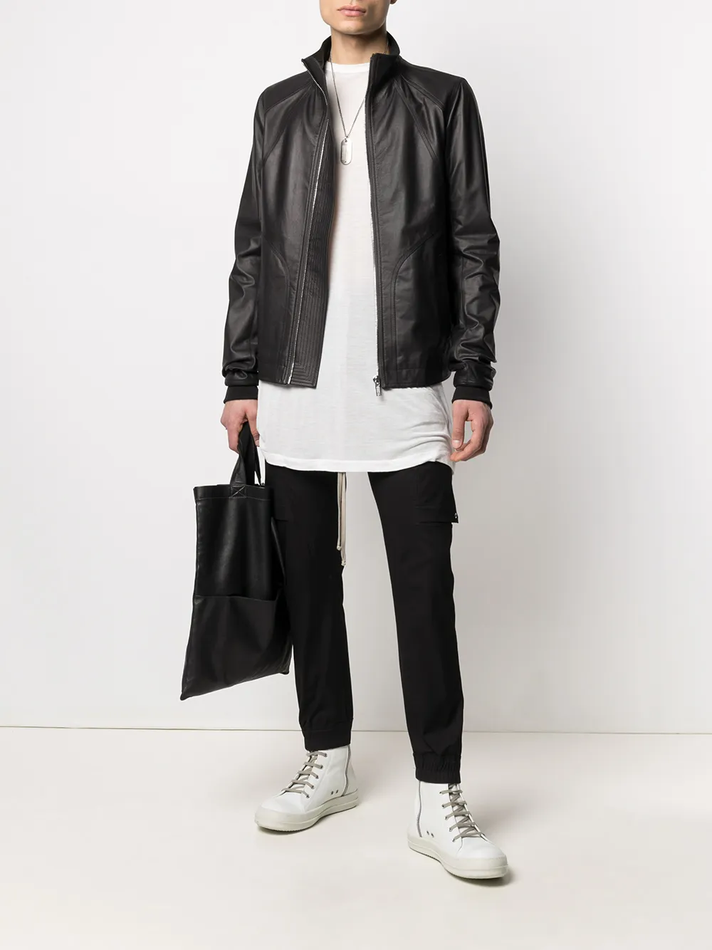 Rick Owens Jack met rits - Zwart