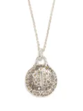 Parts of Four Disk diamond necklace - Silver