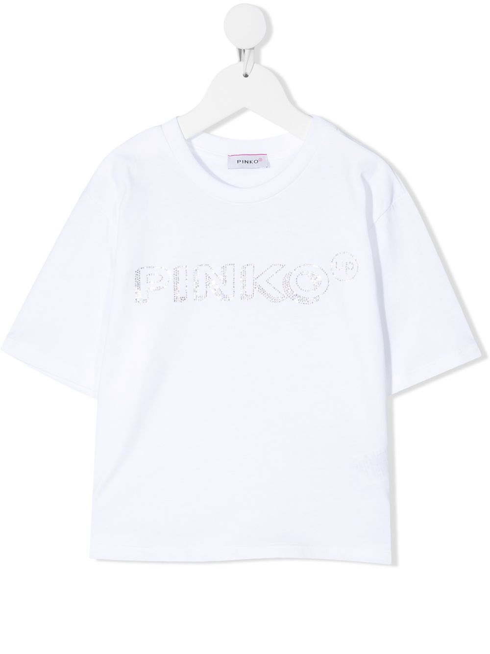 фото Pinko kids футболка с декорированным логотипом
