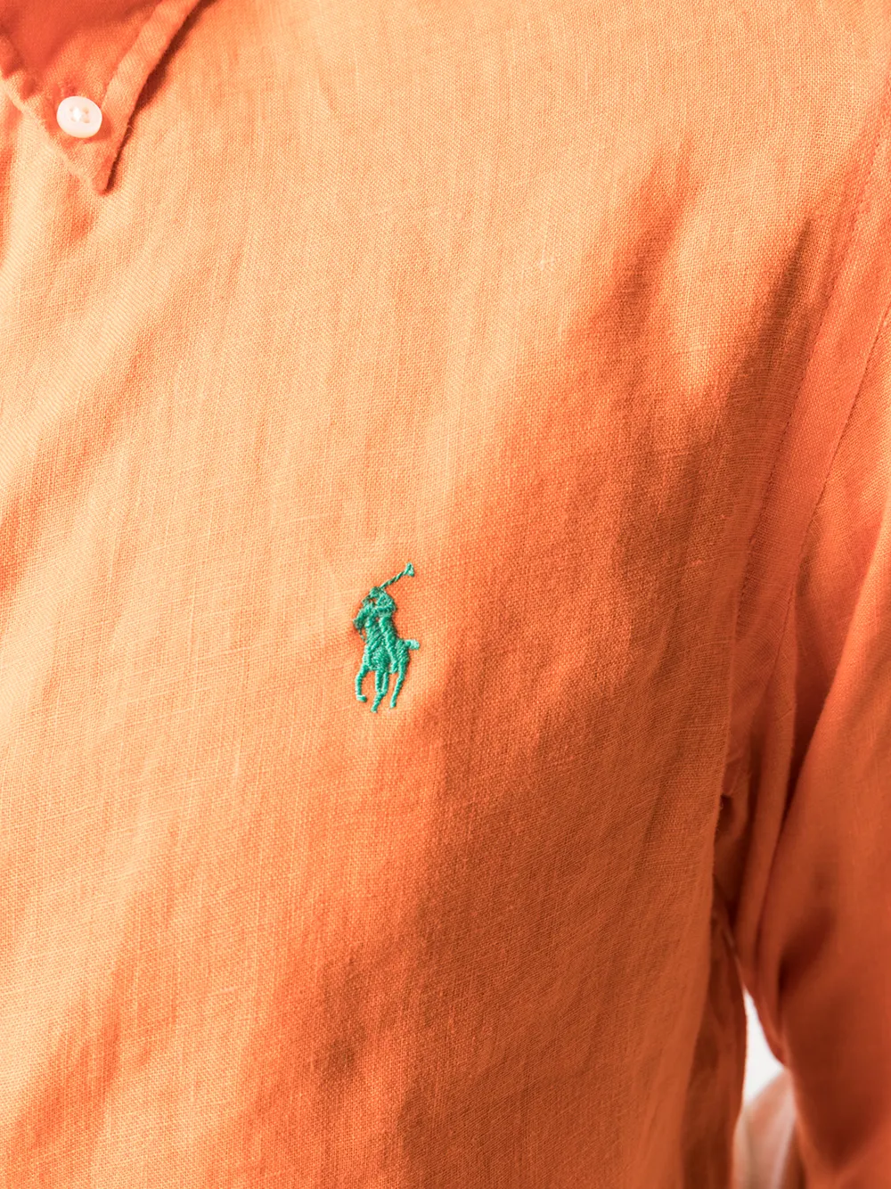 фото Polo ralph lauren рубашка с нашивкой-логотипом