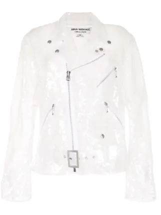 white sheer jacket