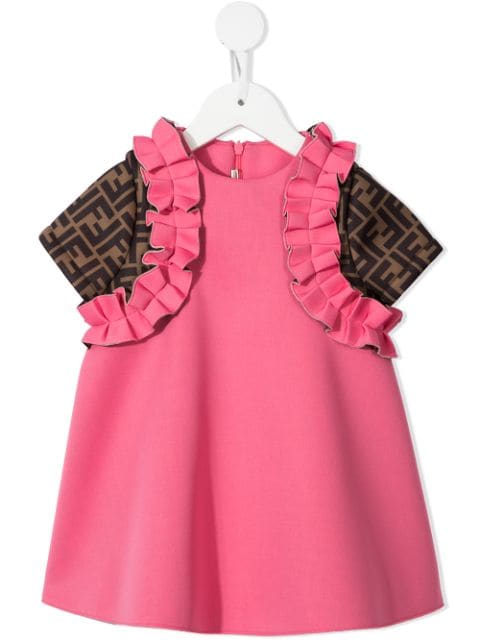 fendi ruffle dress