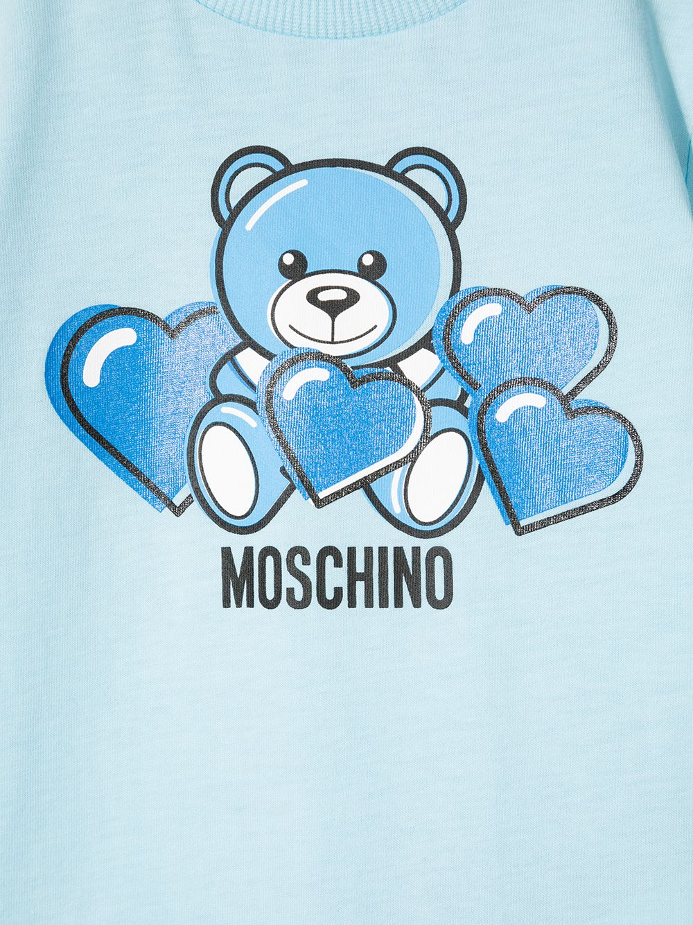 фото Moschino kids короткий комбинезон с принтом teddy bear