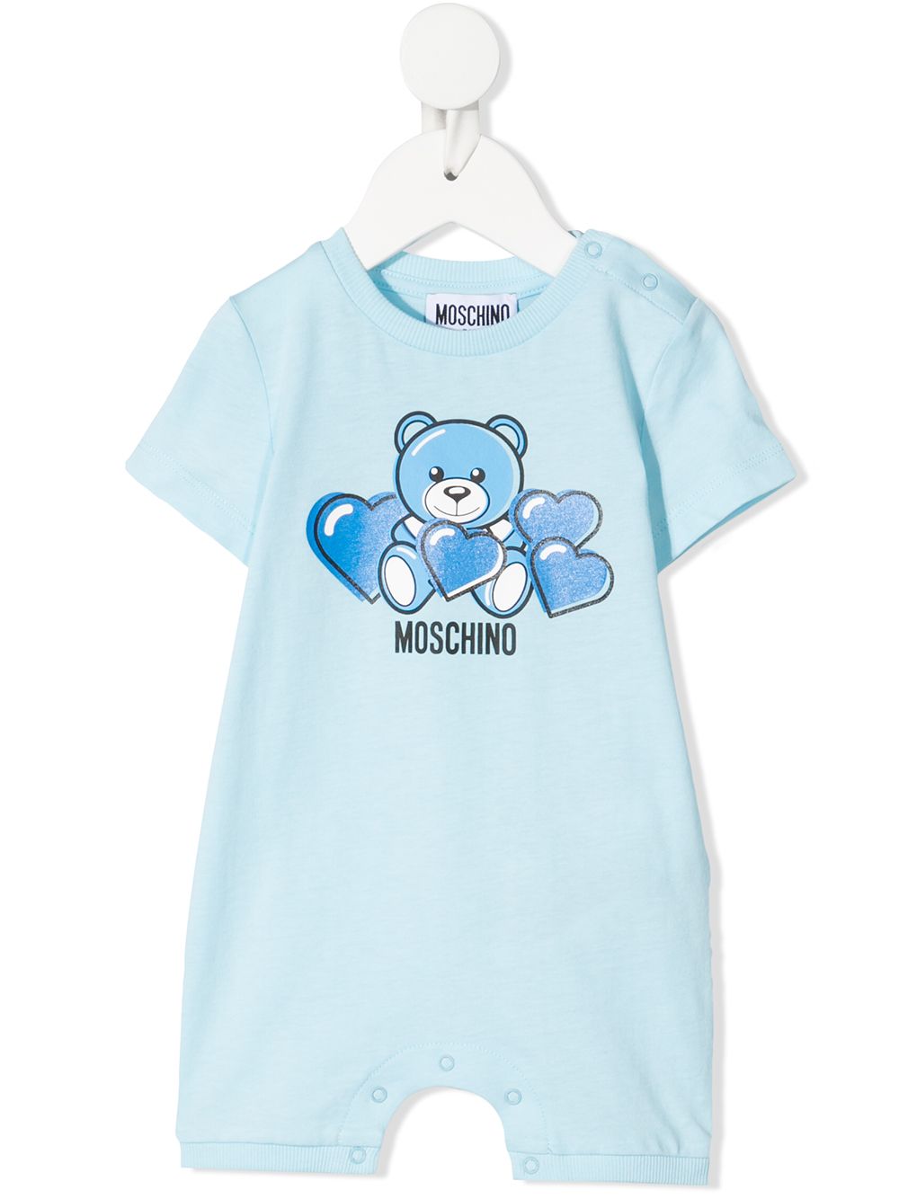 фото Moschino kids короткий комбинезон с принтом teddy bear