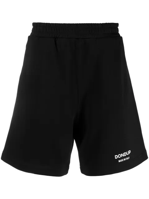 DONDUP logo print track shorts