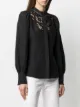 Isabel Marant embroidered band-collar shirt
