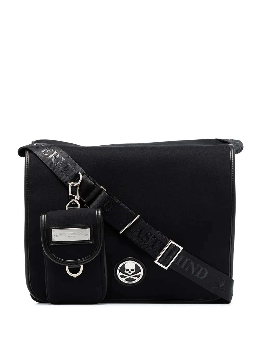 Mastermind Japan Logoplaque Nylon Shoulder Bag In 黑色 ModeSens