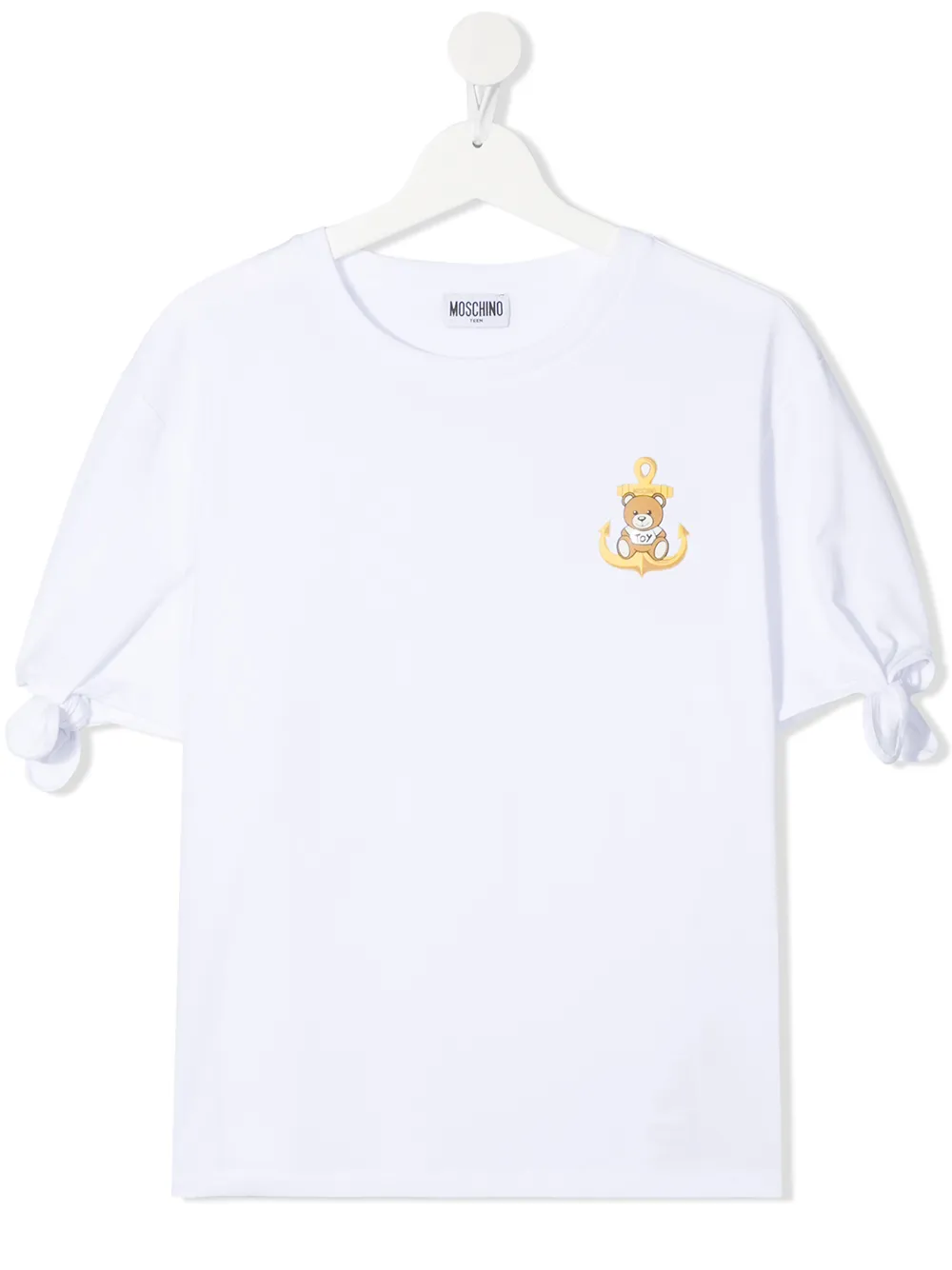 фото Moschino kids футболка с принтом teddy bear