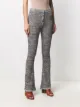 Live The Process Marl knitted flared trousers