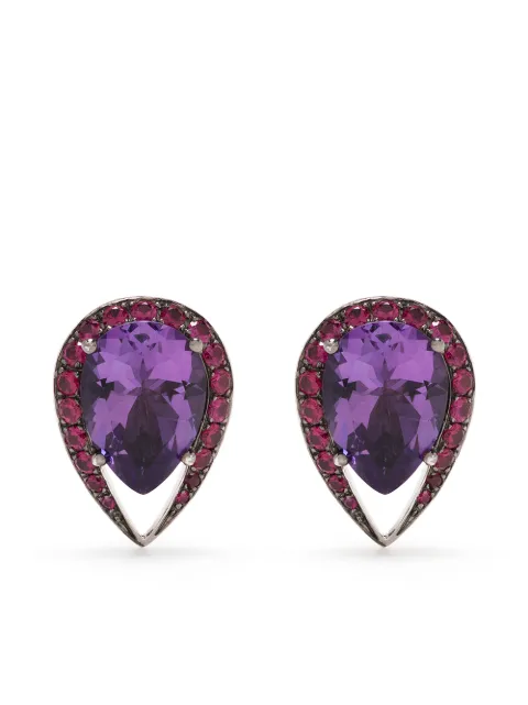 Shaun Leane 18kt white gold Aurora stud earrings