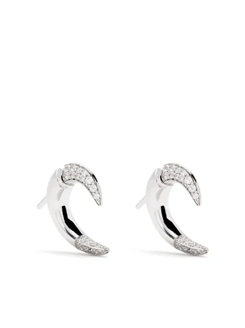 Shaun Leane 18kt white gold small Talon diamond earrings