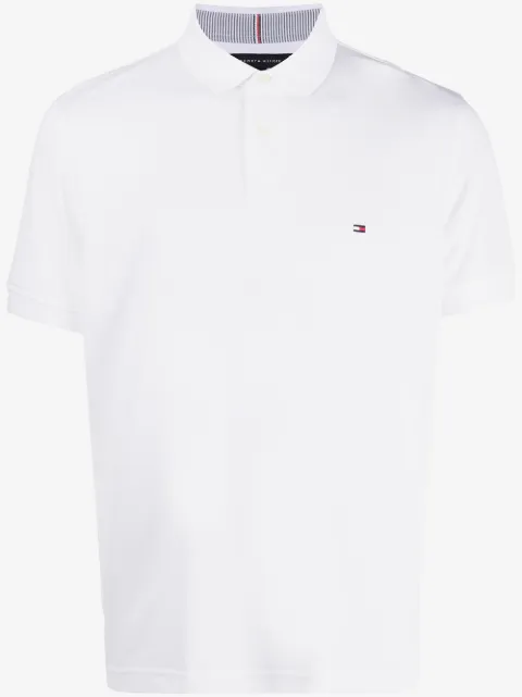 Tommy Hilfiger logo-patch polo shirt