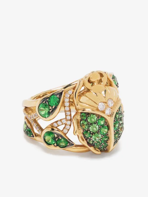 Aurelie Bidermann 18kt Gelbgoldohrringe mit Diamanten