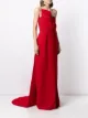 Azzi & Osta strapless column gown