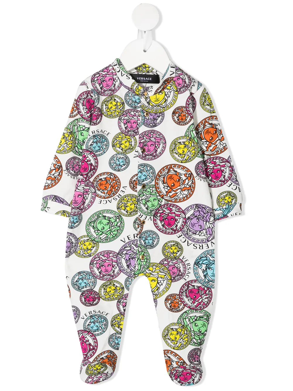 

Versace Kids pijama con estampado Medusa - Blanco