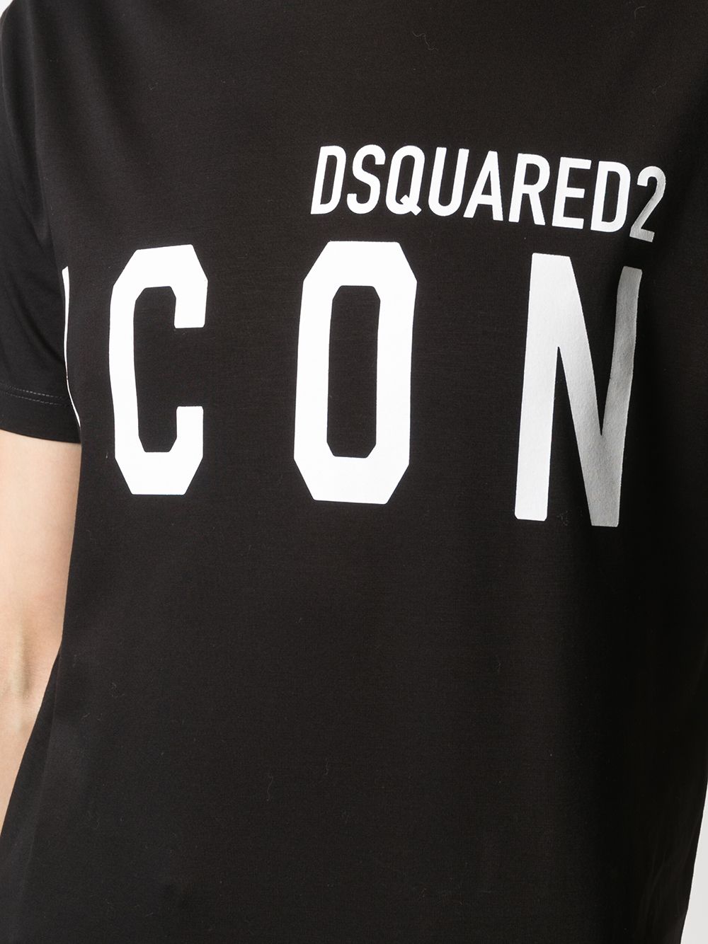 Shop Dsquared2 Icon Logo-print T-shirt In Black