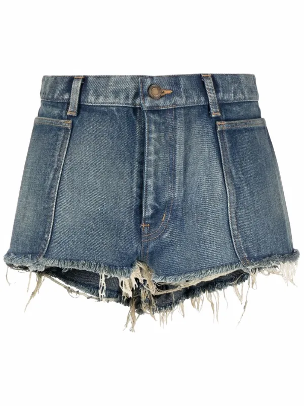 Distressed denim hot sale shorts