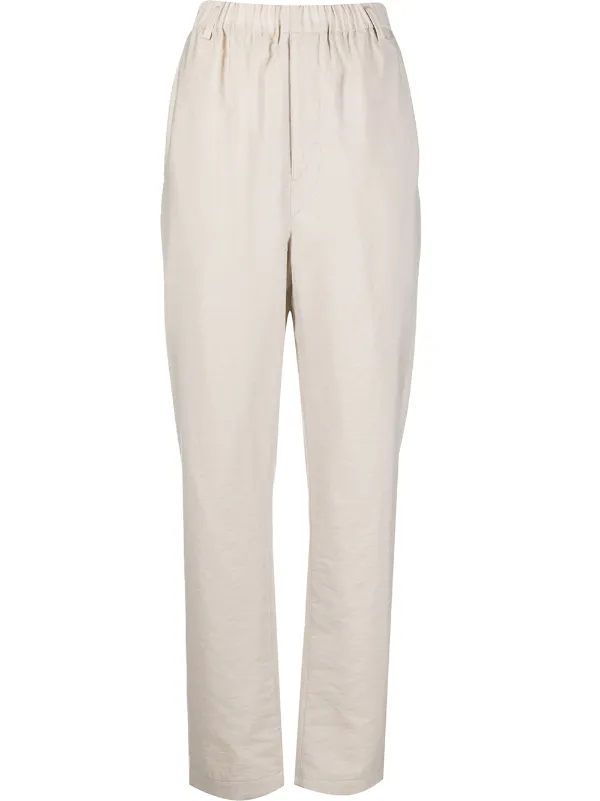 High waisted elasticated trousers Clearance