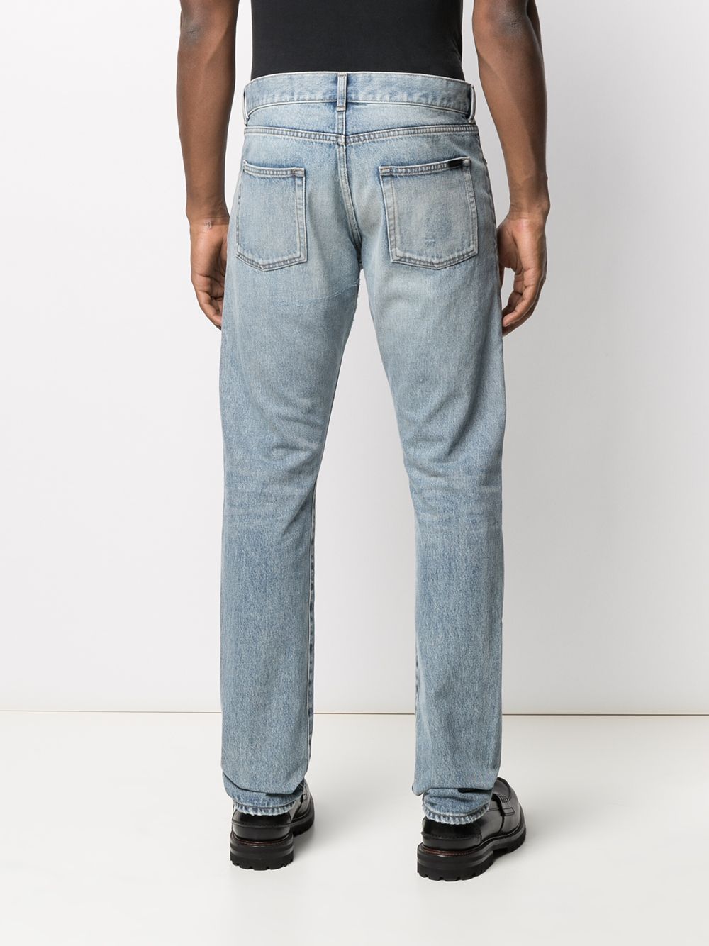 Saint Laurent Faded straight-leg Jeans - Farfetch