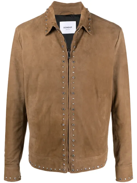 DONDUP chamarra bomber con apliques