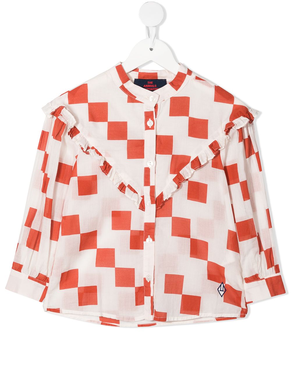 Image 1 of The Animals Observatory checker-print shirt