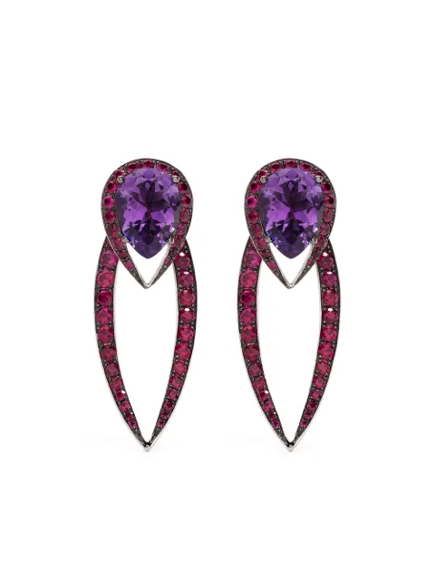 Shaun Leane 18kt white gold Aurora earrings