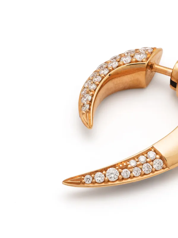 Shaun Leane 18kt Rose Gold Talon Diamond Earrings | Gold | FARFETCH PT