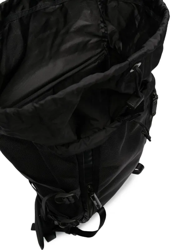 Porter-Yoshida & Co. Logo Patch Buckled Backpack | Black Porter-Yoshida & Co. Logo Patch Buckled Backpack | Black