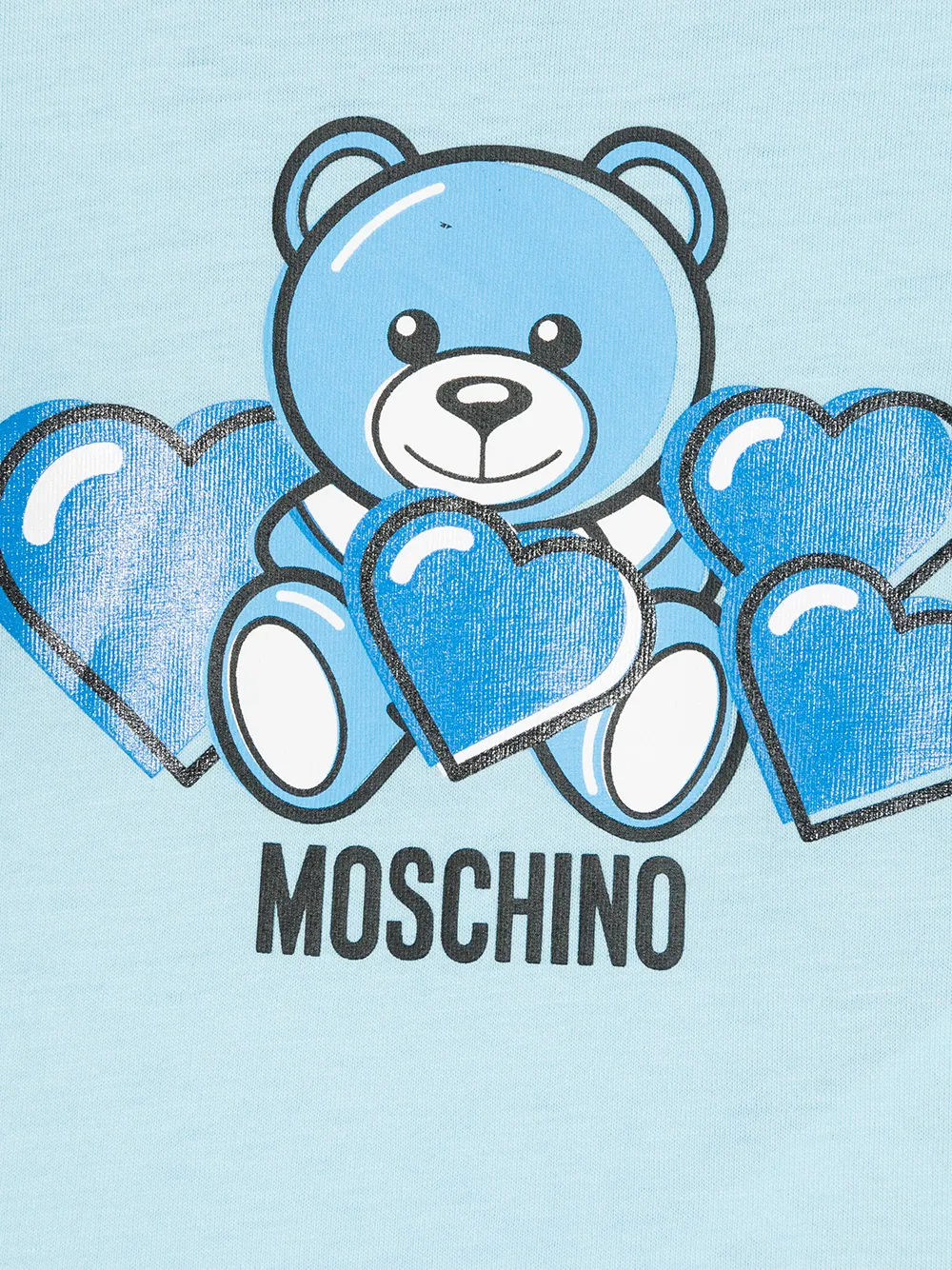 фото Moschino kids футболка с принтом teddy bear