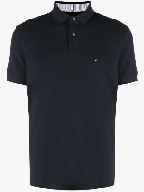 Tommy Hilfiger logo-patch polon shirt