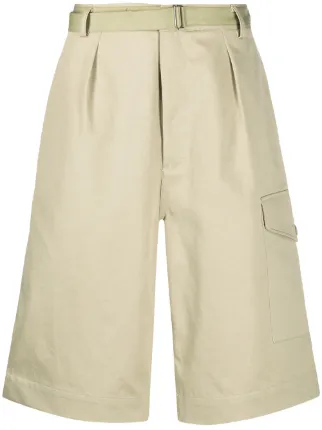 Auralee Oversized Pleated Chino Shorts - Farfetch