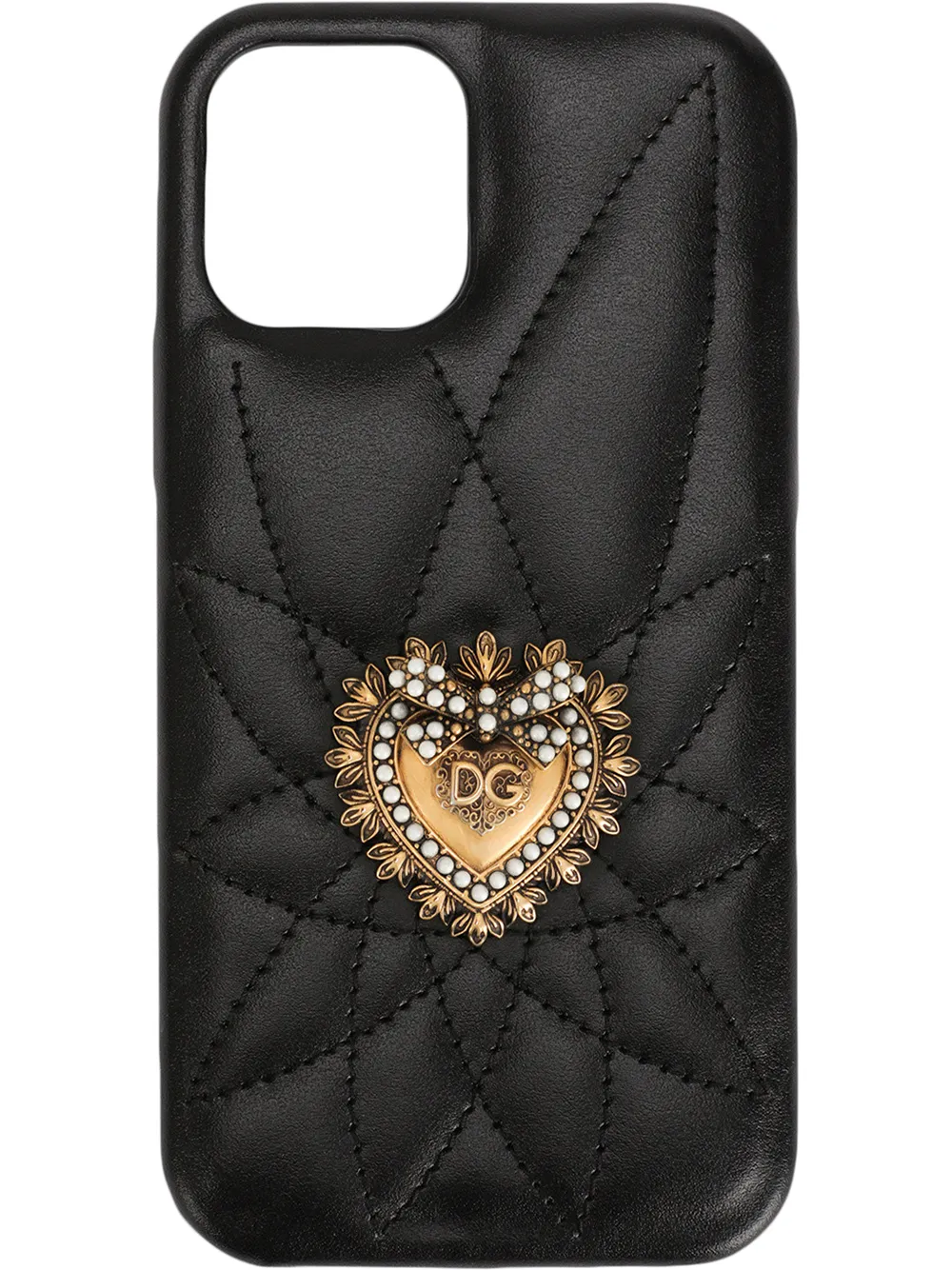 

Dolce & Gabbana funda capitonada para iPhone 11 Pro - Negro