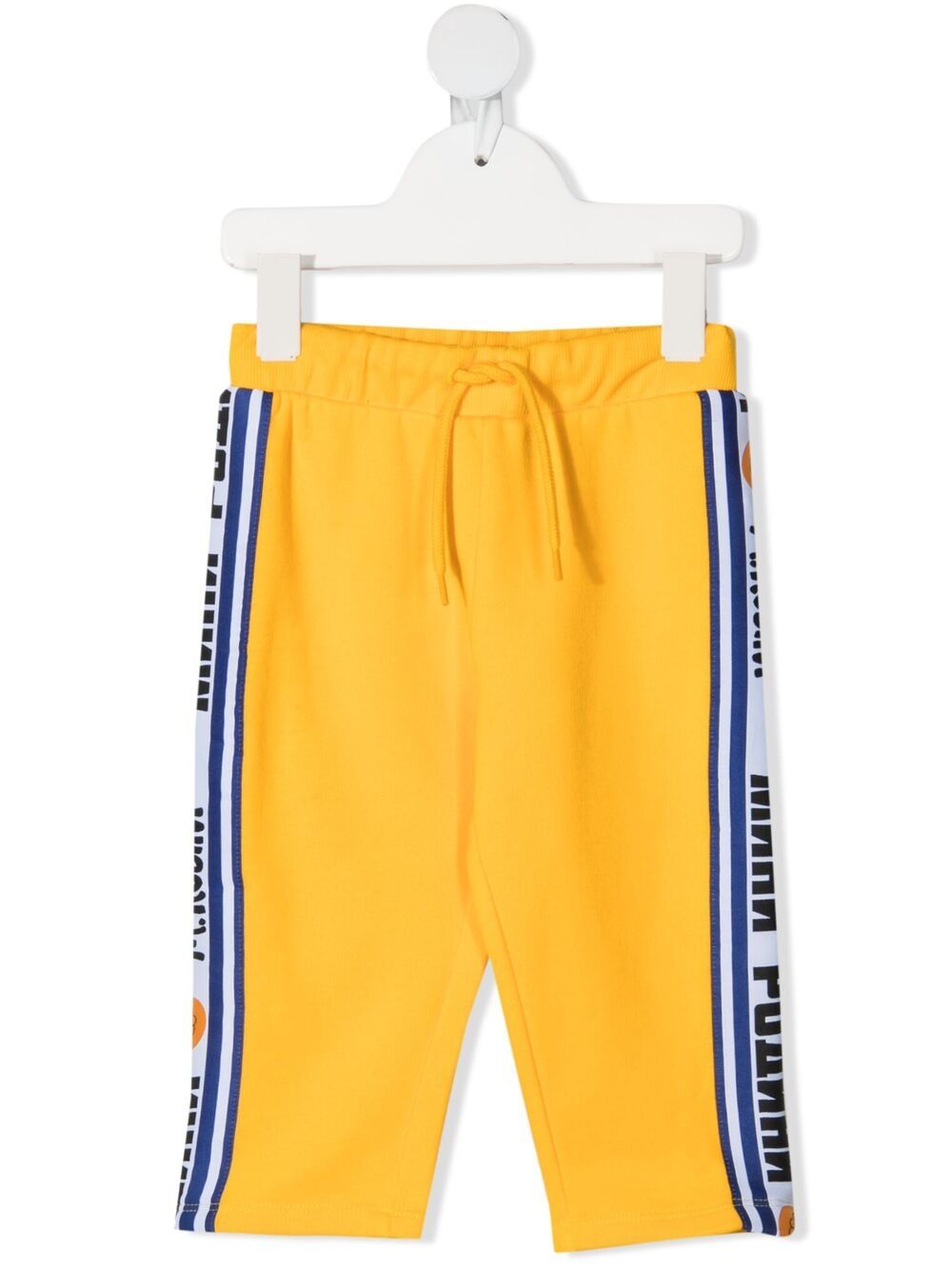 Mini Rodini Babies' Logo-trim Track Trousers In Yellow