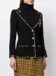 Chanel Pre-Owned однобортный блейзер с логотипом CC