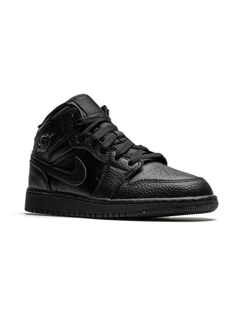 Jordan Kids Air Jordan 1 Mid "Triple Black" sneakers