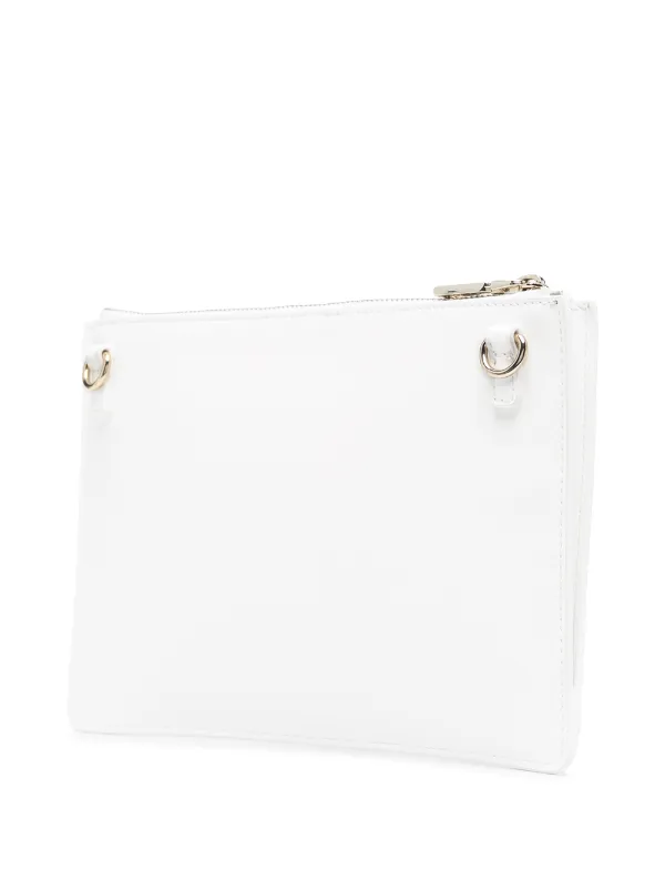 faux leather clutch bag