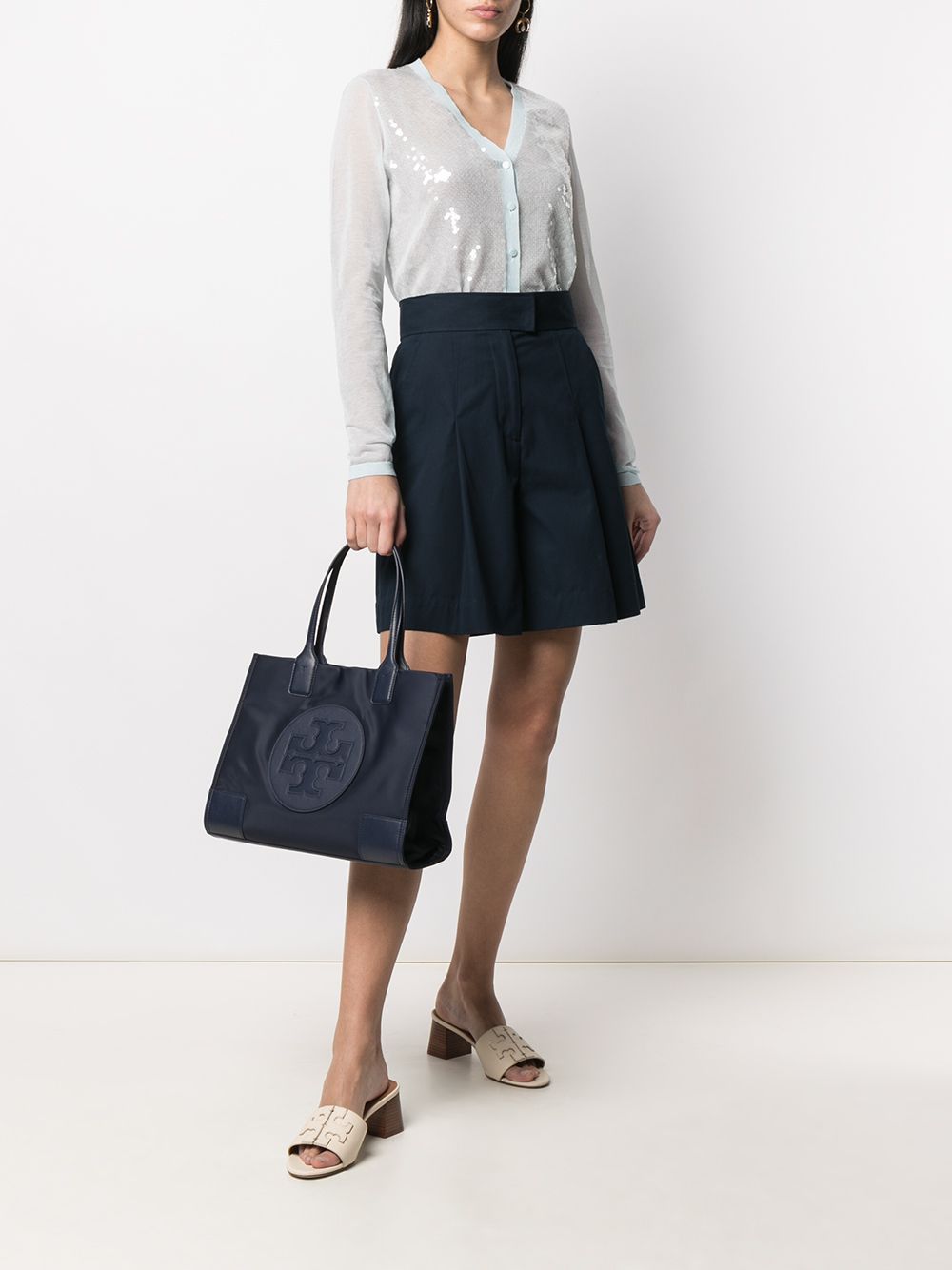 Shop Tory Burch Ella leather tote bag with Express Delivery - FARFETCH