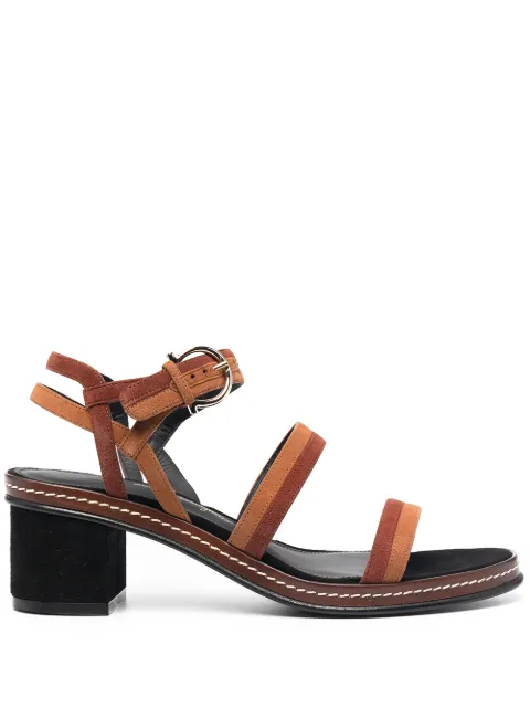 Ferragamo sandalias con diseño de dos tonos