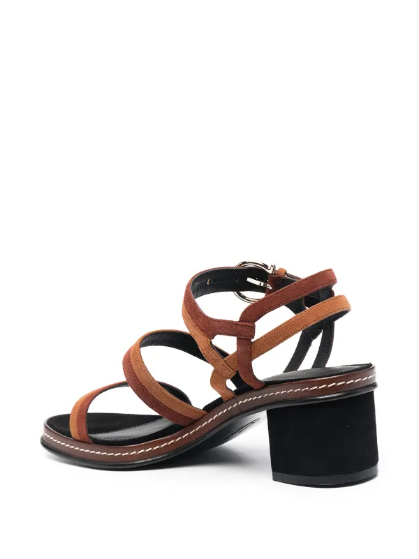 Ferragamo バイカラー レザーサンダル | ブラウン | FARFETCH JP