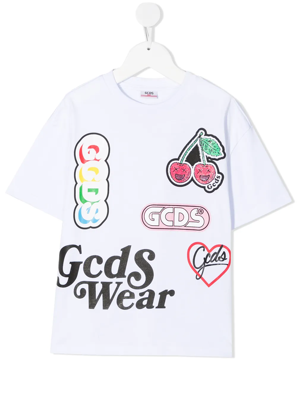 

Gcds Kids playera con logo estampado - Blanco