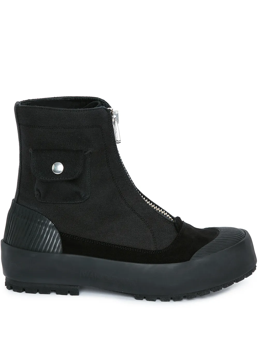 

JW Anderson botas con bolsillo con solapa y cierre - Negro